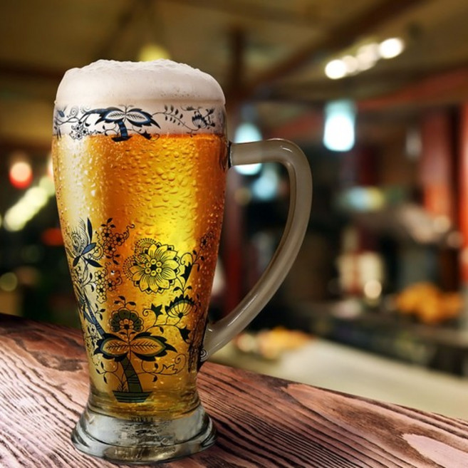 쯔비벨무스터 바바리안비어 맥주잔 대형 500cc 1p, 없음