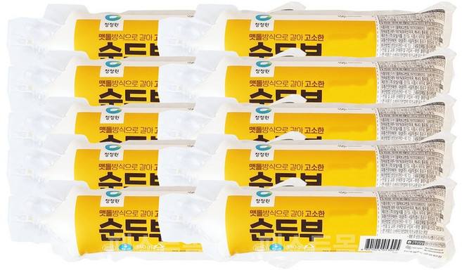 청정원 맷돌방식으로 갈아 고소한 순두부, 10개, 350g