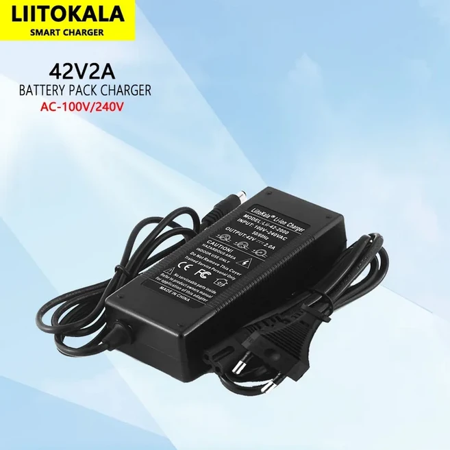 LiitoKala 10S 36V42V 2A 18650 충전기 36V 자전거 wo-wheel 차량용 100-240V 입력 리튬 이온, 03 영국, 01 China Mainland, 01 36V2A(42V)