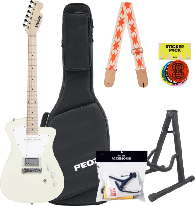 PEOZ 스마트기타 일렉기타 강의무료, 스트라이킹, Creamy Ivory, TR1, 1개 - 쿠팡