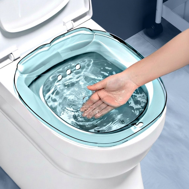 쿠피앙 가정용 치질 좌욕 좌욕기 기, 클린 그레이, 1개