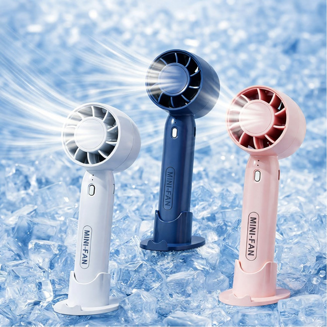 퀴나엘 무소음 경량 미니 무선 휴대용 손선풍기 탁상용 선풍기, 퓨어 화이트, QLF-2000