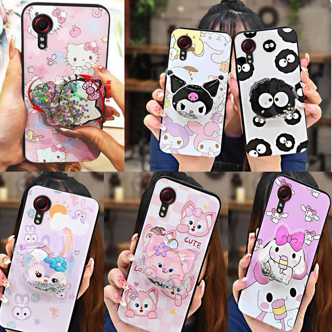 알저스트 갤럭시 X커버5 그립톡 키즈폰 케이스