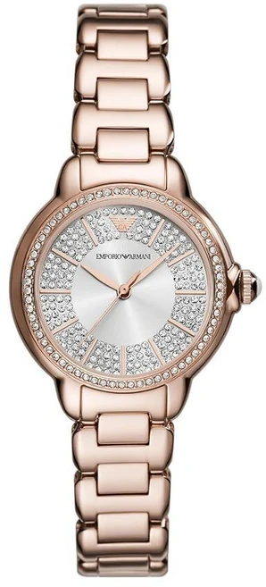Emporio Armani 여성용 쓰리 핸드 스테인리스 스틸 시계 색상: (모델: AR11630) 실버 - 쿠팡