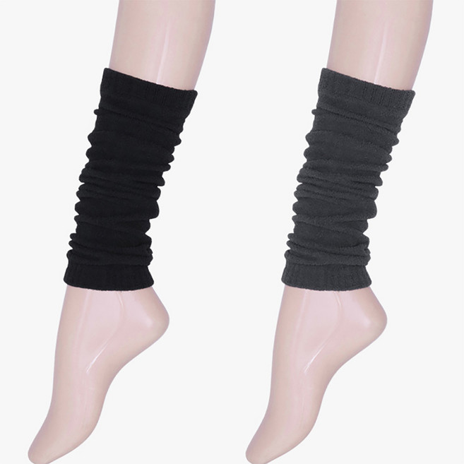 남성 여성 공용 탁텔 수면 겨울용 발목 종아리 무릎 보온 방한용 발 토시 레그워머 2매