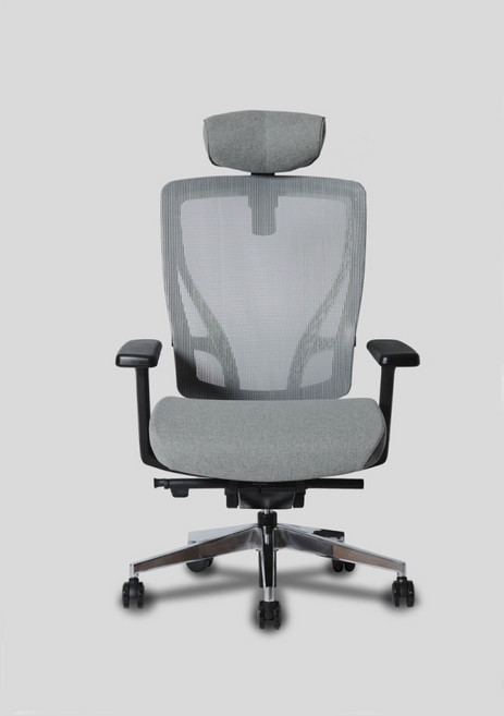 버니언스 사무실 사무용의자 컴퓨터 책상 의자 임프레시브체어, 그레이