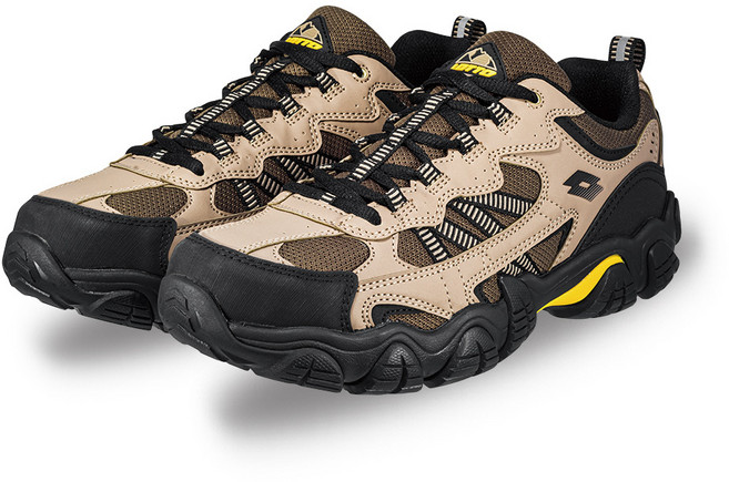 LOTTO 義大利 男 REX2 靜態防水登山踏青鞋 (沙漠黑)