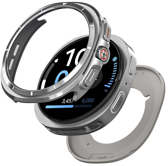 별다섯 갤럭시 워치 메탈 프레임 케이스 커버, 실버U