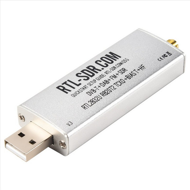 RTL SDR V3 R820T2 RTL2832U 1PPM TCXO SMA RTLSDR 소프트웨어 정의 무선 통신 시스템, 은