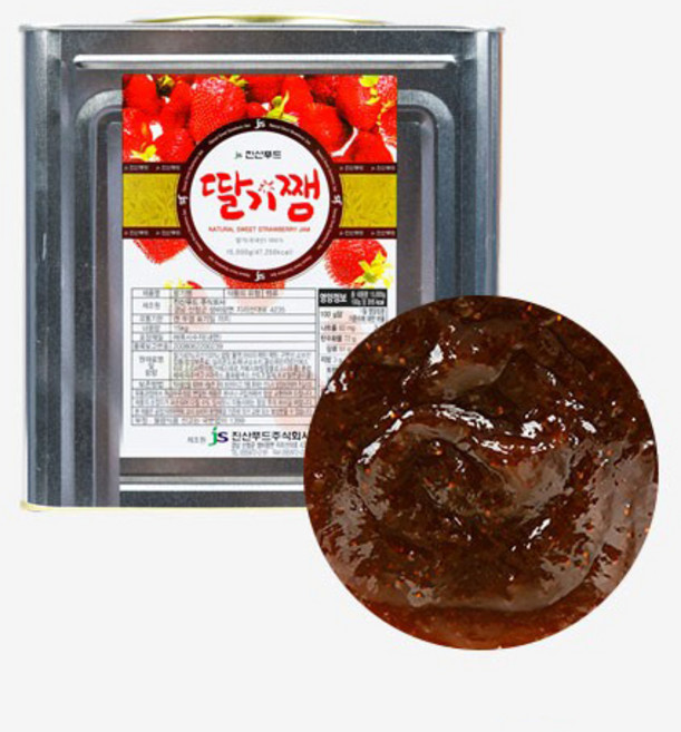 진산 딸기잼 15kg 대용량 카페 업소용, 1개