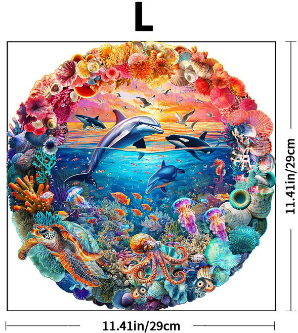 熱銷生命之樹木制拼圖不規則形狀拼塊兒童益智拼圖, 1個, Z231 L 紙盒:1盒, 1片