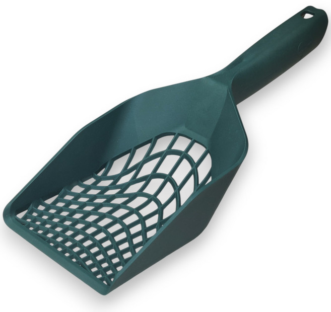 [몬도미오펫] 스파이더스쿱_고양이 모래삽 벤토나이트 카사바 두부 모래 캣 리터스쿱 대형, 그린(Green), 1개