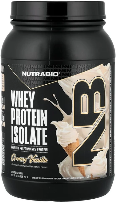 뉴트라바이오 분리 유청 단백질 알파인 바닐라 907g (2lbs), 1개 - 쿠팡