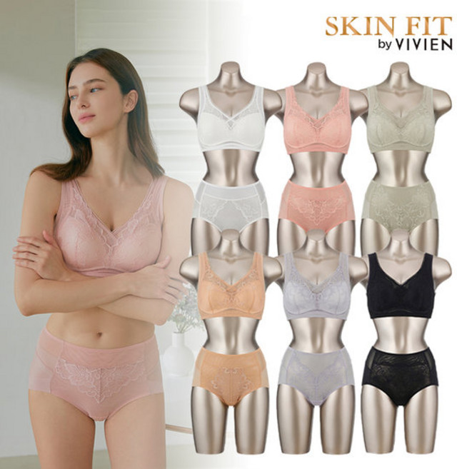 비비안 스킨핏 바디 커버플러스 노와이어 여성속옷세트 12종 2878187