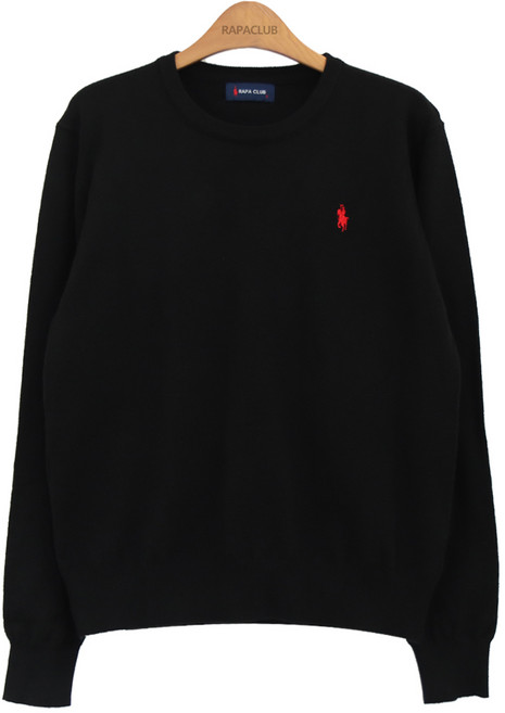 라파클럽 남녀공용 소프트 라운드 긴팔 니트 스웨터