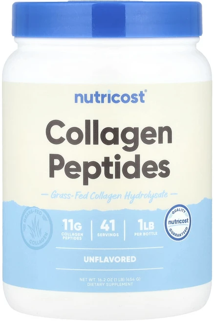 Nutricost 콜라겐 펩타이드 무맛 454g(16.2oz), Nutricost콜라겐펩타이드무맛454g162oz, 454g, 1개 - 쿠팡