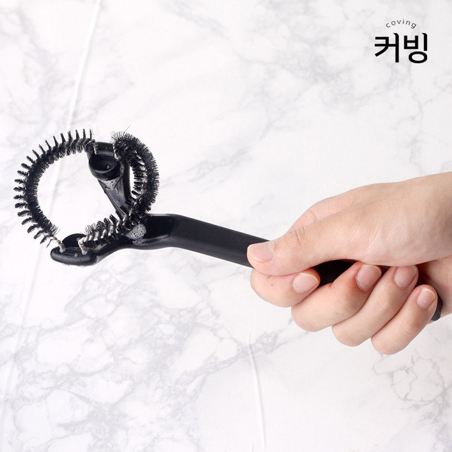 커빙 핸드드립 커피 카페 머신 청소 솔 세척솔 그룹헤드 머신브러쉬 58mm, 1개