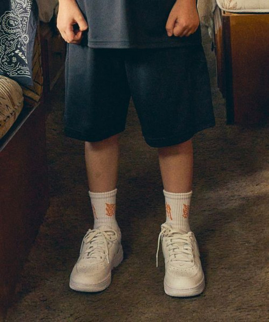 브라운브레스 KIDS brownbreathkids KIDS JERSEY MESH SHORTS - BLACK