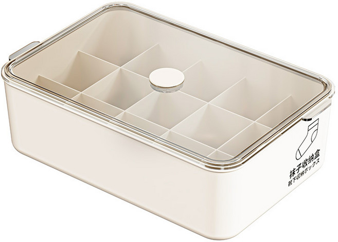 [3단 분리 다용도]속옷/양말/랭귀지 수납함 / 먼지 차단 밀폐형 / 플라스틱 접이식 정리함 / 기숙사 옷장 서랍 다용도 보관함