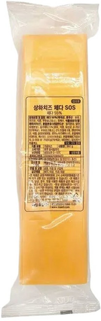 굿바이25매일 상하치즈 체다 SOS 슬라이스치즈 960g 80매 10개 (총 800매), 96g