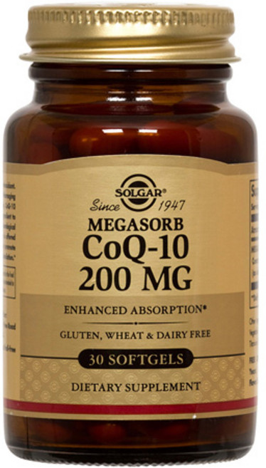 SOLGAR 無麩質輔酶Q10無糖軟膠囊 200mg, 30顆, 1罐