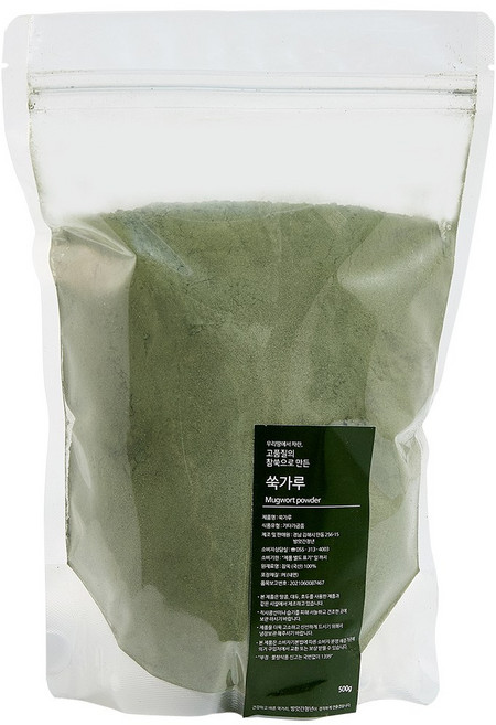 여린 참쑥으로 만든 프리미엄 국산 쑥가루 쑥라떼 쑥차 쑥우유 분말 250g 500g, 1개