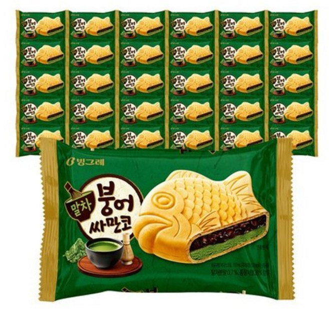 빙그레 붕어싸만코 말차아이스크림 30개 787423