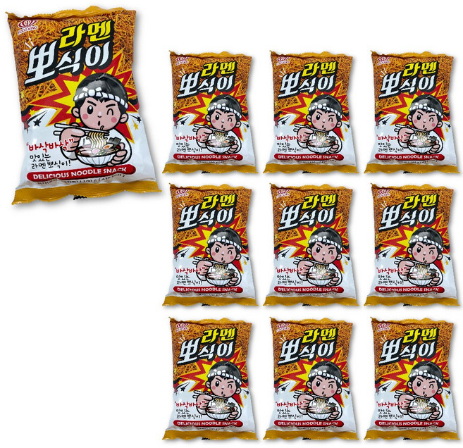 라멘 뽀식이 100g X 10개 라면땅 에낙 뿌셔뿌셔 세계과자점 군것질