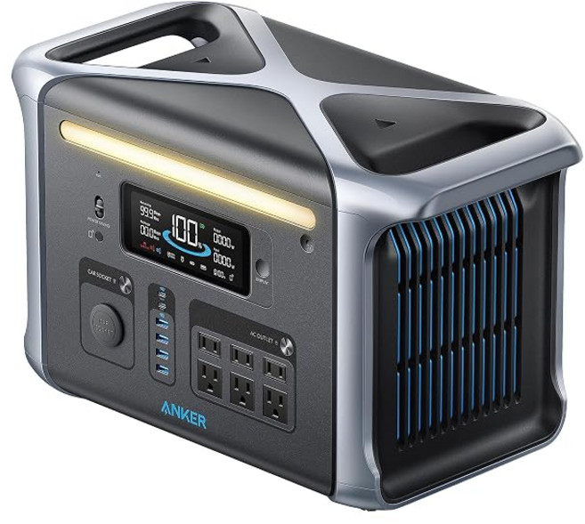 Anker 757 Portable Power Station PowerHouse 1229Wh Solix F1200 휴대용 전원 1.5시간 만충전 고출력 AC 정격 1500W / 순간, 상세페이지 참조, A1770513