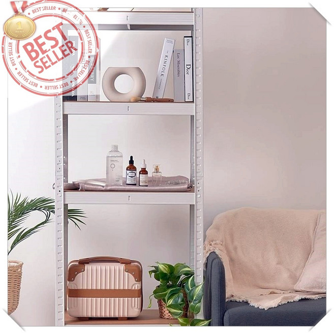 [나사] 철제선반 시스템 조립식앵글 수납 베란다선반장, 02_600x300x1800 5단 화이트, 1개, 600x300x1800_화이트