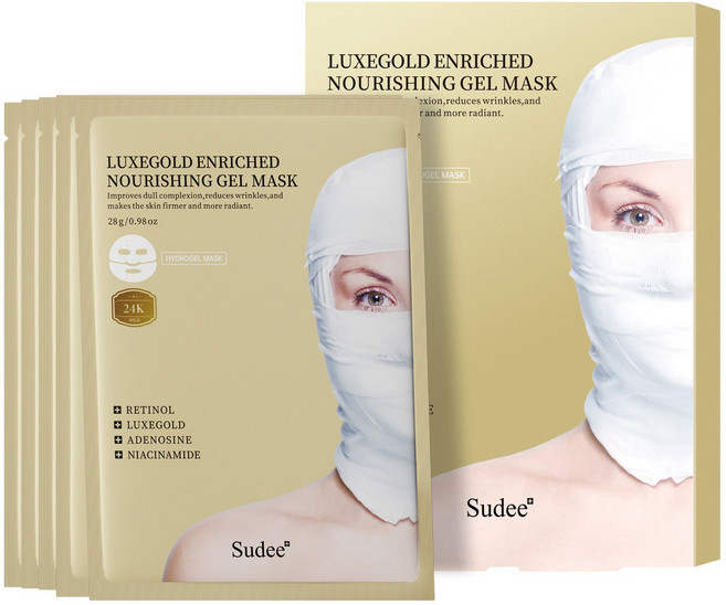 수다이 럭스골드 인리치드 너리싱 겔 마스크 28g 마스크팩, 1개, 5개입