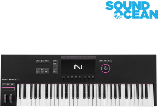 엔아이 NI 마스터 키보드 건반 스마트 미디 컨트롤러, 혼합색상, KONTRTROL S61MK3, 1개