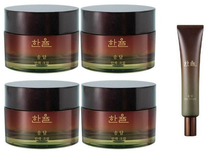 한율 송담 탄력 크림 50ml 4개+ 송담 탄력 아이크림 25ml 1개, 1세트