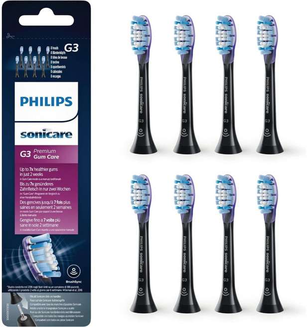 Philips Sonicare Original G3 HX9052/33 칫솔모 교체용 8팩, 기본, 1개