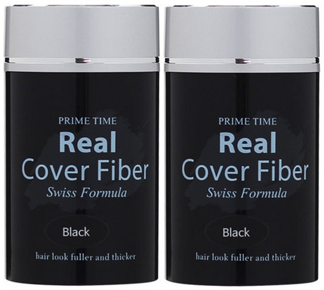 리얼커버 흑채 24g x 2개, 흑색