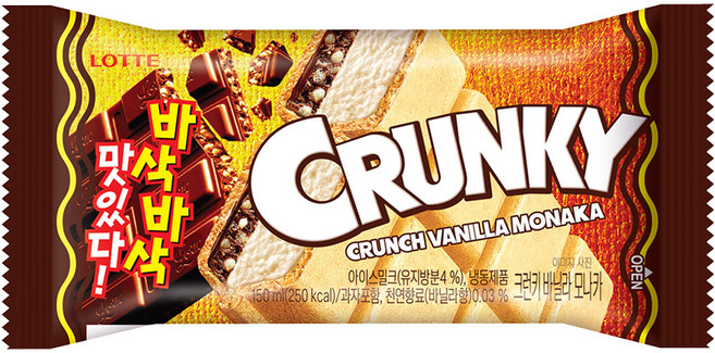 크런키 모나카 아이스크림, 24개, 150ml