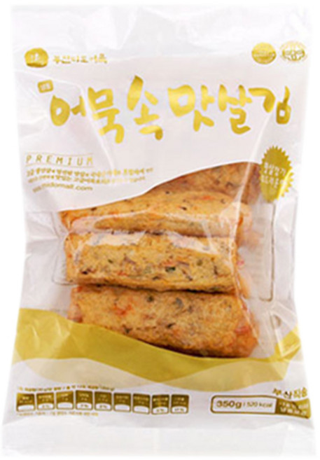 미도식품 [냉동] 미도 어묵속 맛살김 350g, 1개