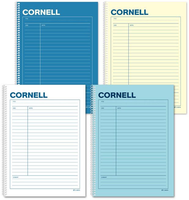 클라리온 캠퍼스 스프링 코넬노트, 옐로우+딥블루+스카이+화이트, 4권
