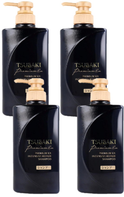 츠바키 프리미엄 EX 인텐시브 리페어 샴푸, 4개, 450ml