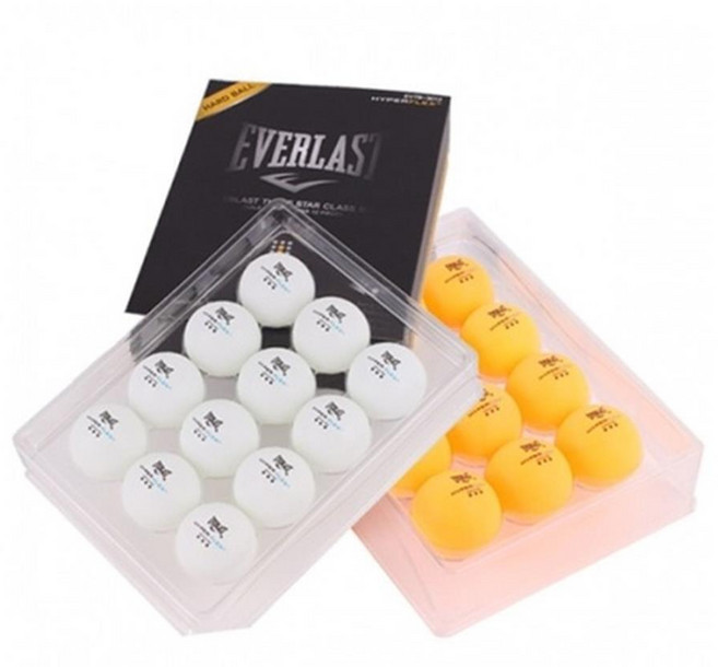 안정적 바운드 빠른 회전 EV스핀 탁구공 12개 탁구시합구 탁구볼 연습구, 오렌지