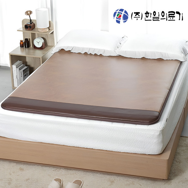 [26년형 두툼한 탄소매트] 한일의료기 국산 EMF 전자파없는 생활방수 탄소매트 두꺼운 전기매트 거실용 침대용 부모님 선물 추천, 03.우드스웨이드, 슈퍼싱글(110x200)