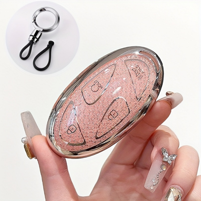 현대 아이오닉6 그랜저 GN7 코나 쏘나타 스마트키 케이스, 1개, 핑크