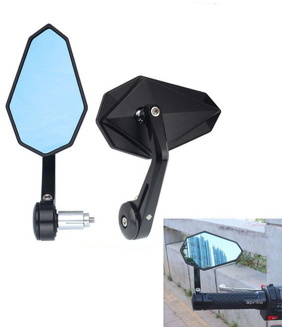 颶風騎士 機車後視鏡 復古公路賽車適用, 1個, 壓鑄