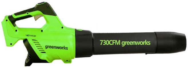 그린웍스 송풍기 40v 초강력 730 CFM ( 최신형 본체만 배터리 충전기 미포함 구형 호환 ) 엑시엘 대포 브로워 낙엽 제설 충전 핸드형 충전식 무선