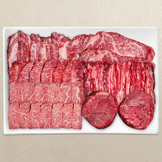 마장동 한우이츠 1++등급 한우선물세트, 1세트, 슈퍼 4호 (일반 감사장), 1.1kg