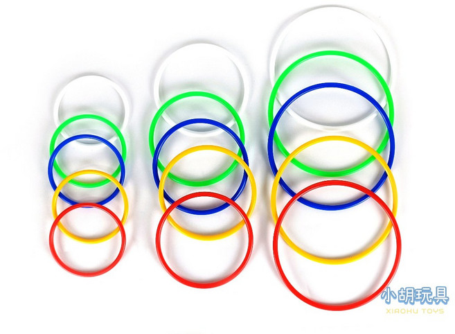 套圈圈 (台灣製) 夜市懷舊童玩, 1個, 內徑7.9CM(小)×1個,紅