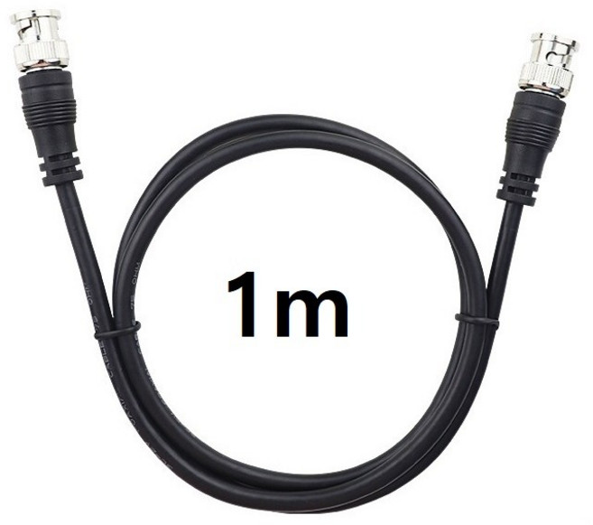 [100개 묶음할인] BNC 케이블 젠더 CCTV 동축, 1개, 13 BNC 케이블 1m 1개