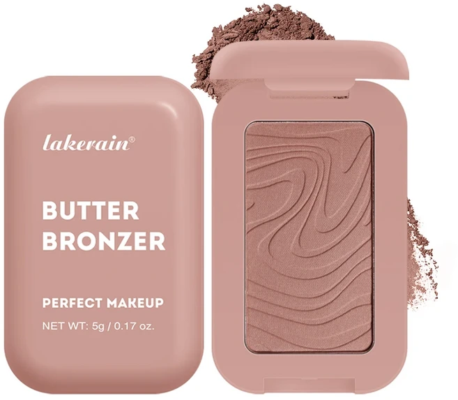 브론저 메이크업 컨투어 스틱 화장품 페이스용 컨투어링 브론저 및 일루미네이터 매트 쉐이딩 팔레트 파우, 1