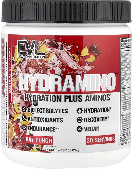 EVLution Nutrition HydrAmino 프루트 펀치 246g, 6개 - 쿠팡