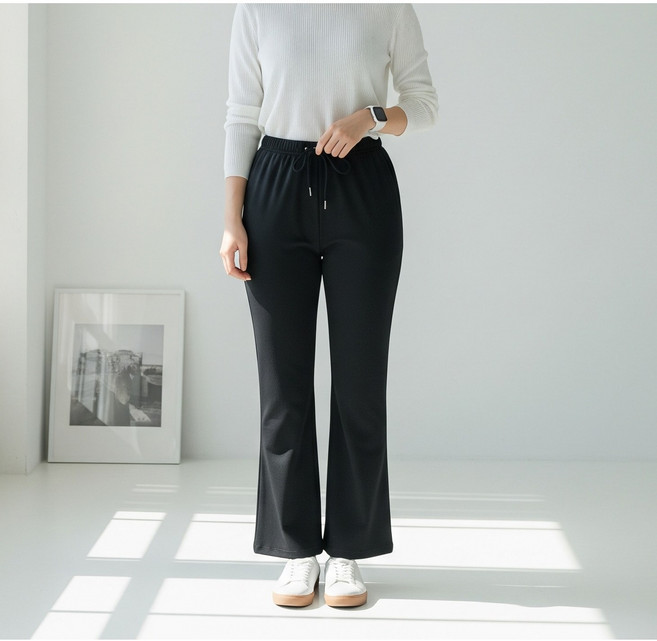가을 여성 트레이닝바지 스판 부츠컷 팬츠